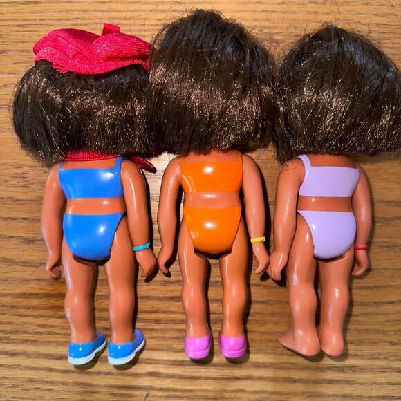 Lot Of 3 2005 Mattel Dora The Explorer Hard Plastic Jointed Dolls 6” - Picture 2 of 10